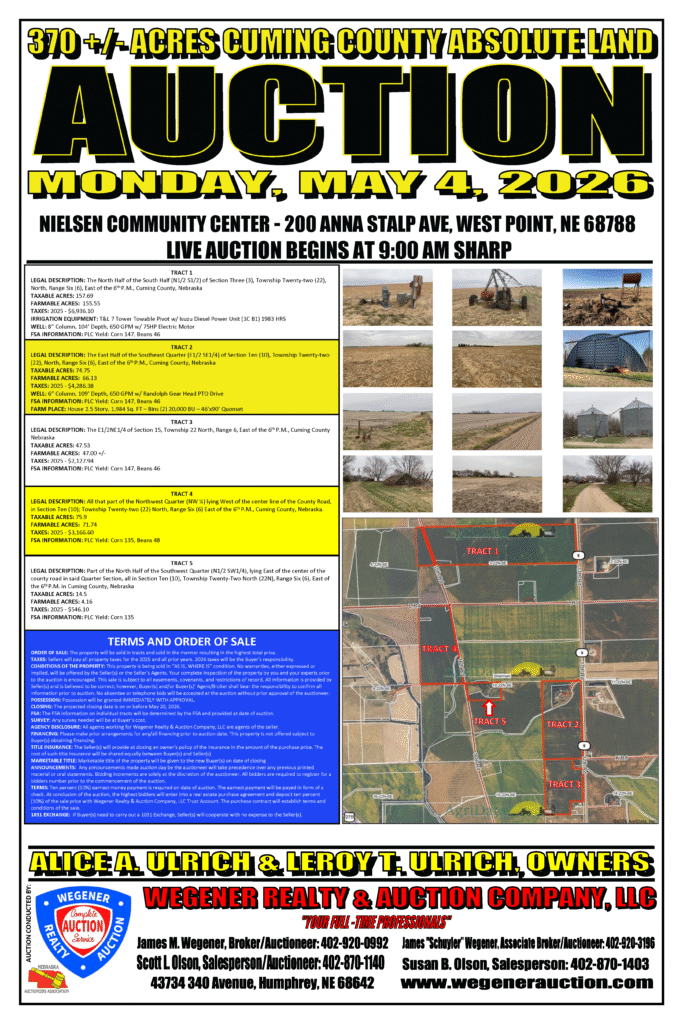 ulrich land auction salebill lee valley